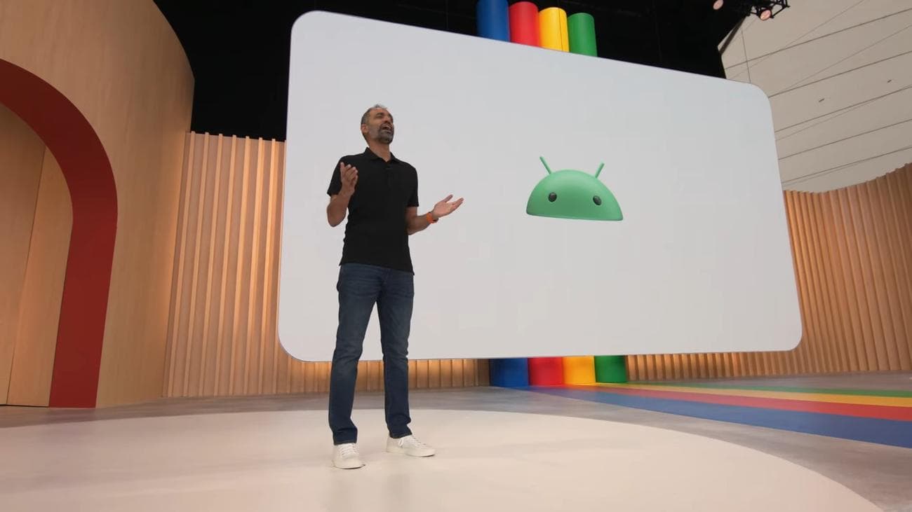 Νέο λογότυπο Android Bugdroid στο Google IO 2023