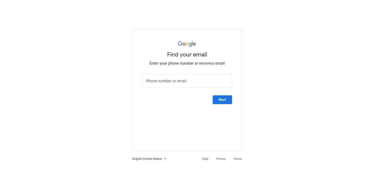 Οθόνη επιβεβαίωσης email στη σελίδα ανάκτησης λογαριασμού της Google