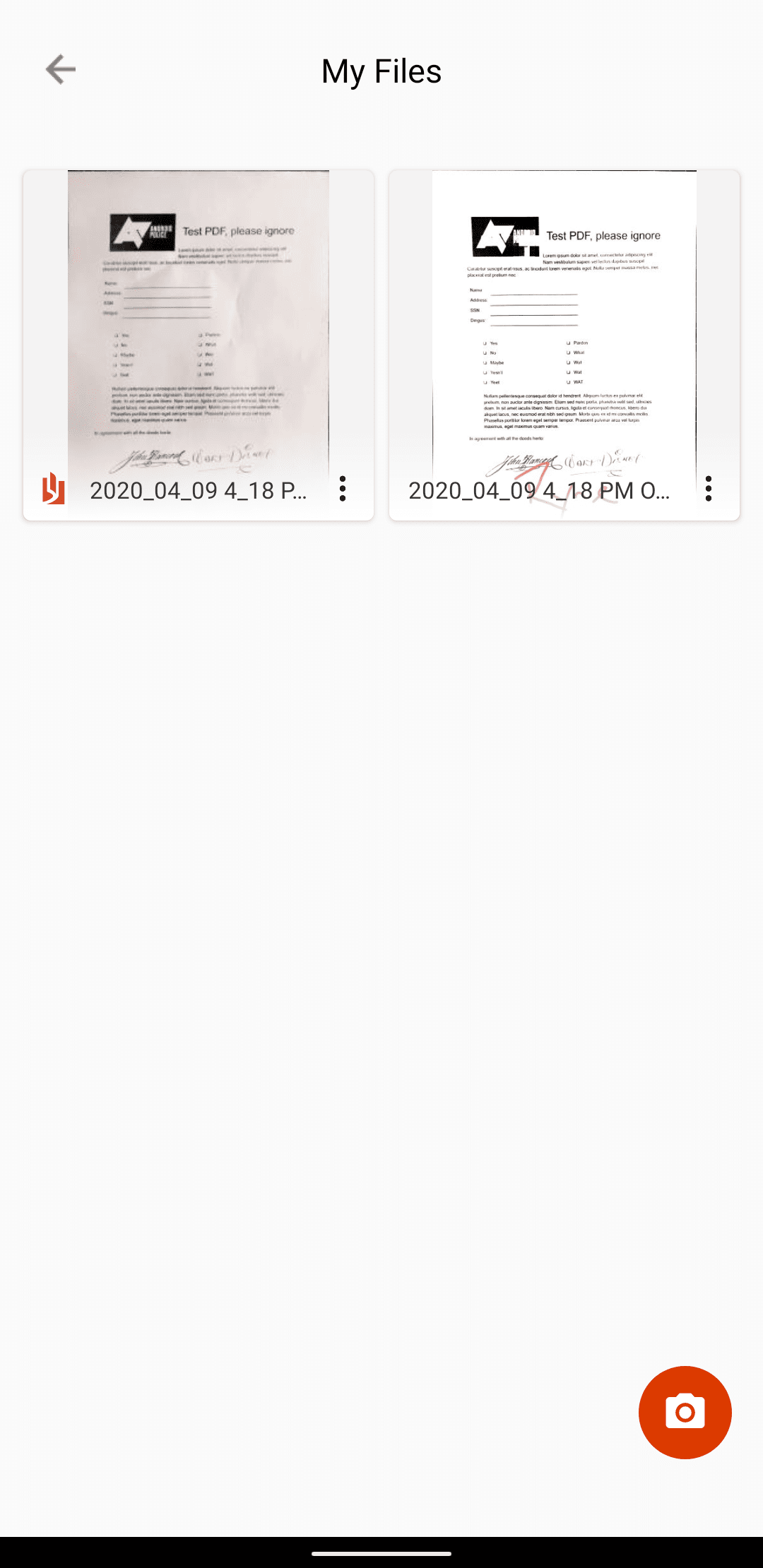 δύο εφαρμογές pdf σε φακό γραφείου