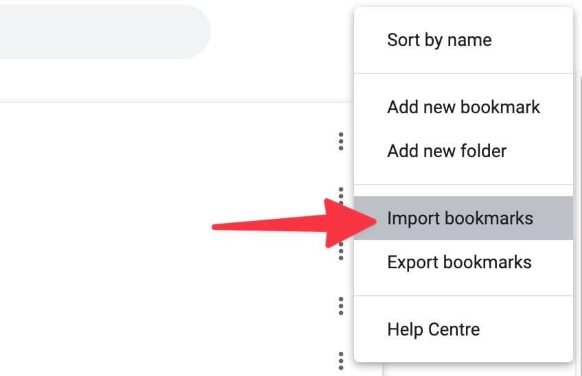 Ένα κόκκινο βέλος που δείχνει στο 