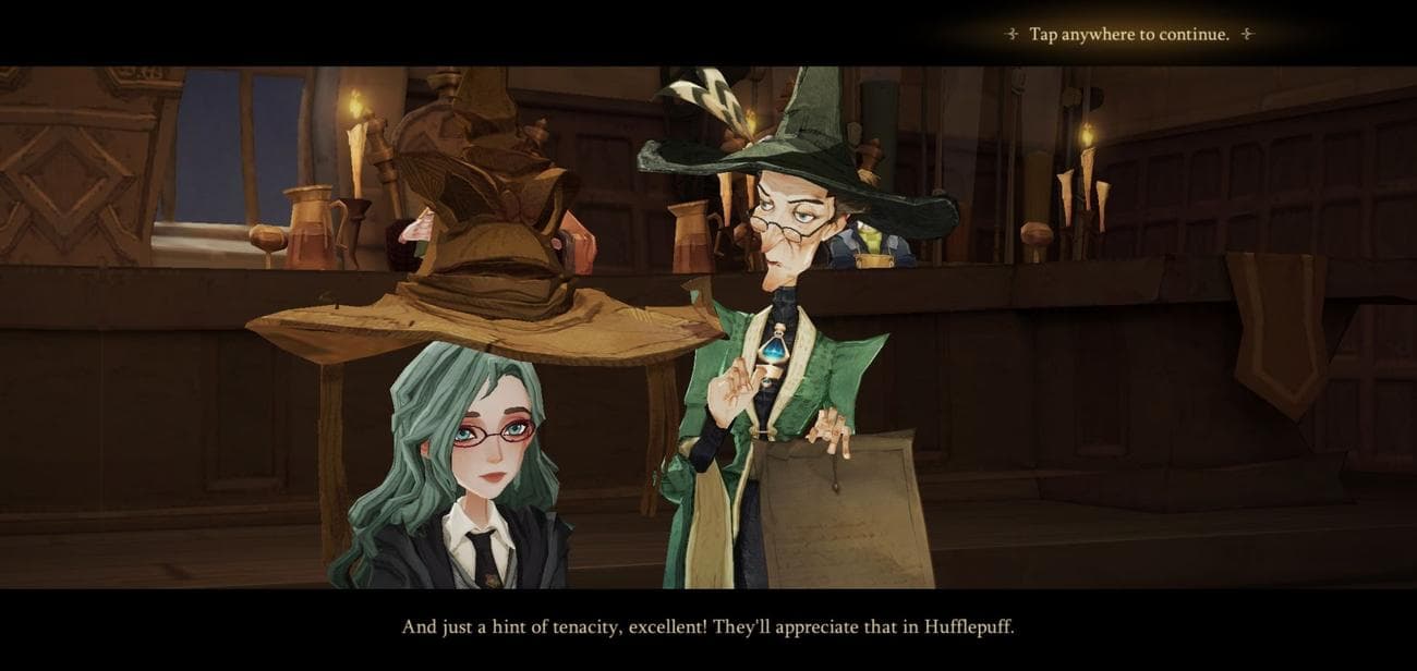 Στιγμιότυπο οθόνης τελετής ταξινόμησης καπέλων