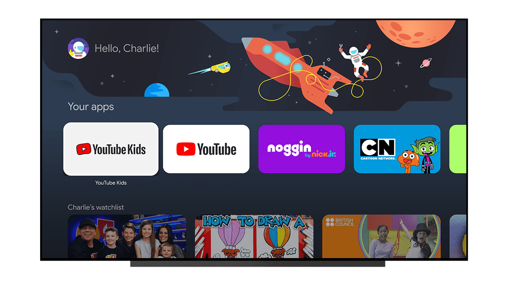 Ένα παιδικό προφίλ στο Google TV