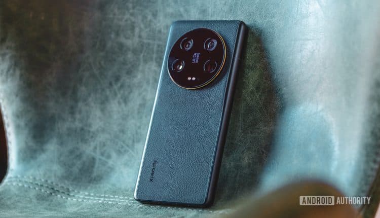 Xiaomi 13 Ultra back lying on chair