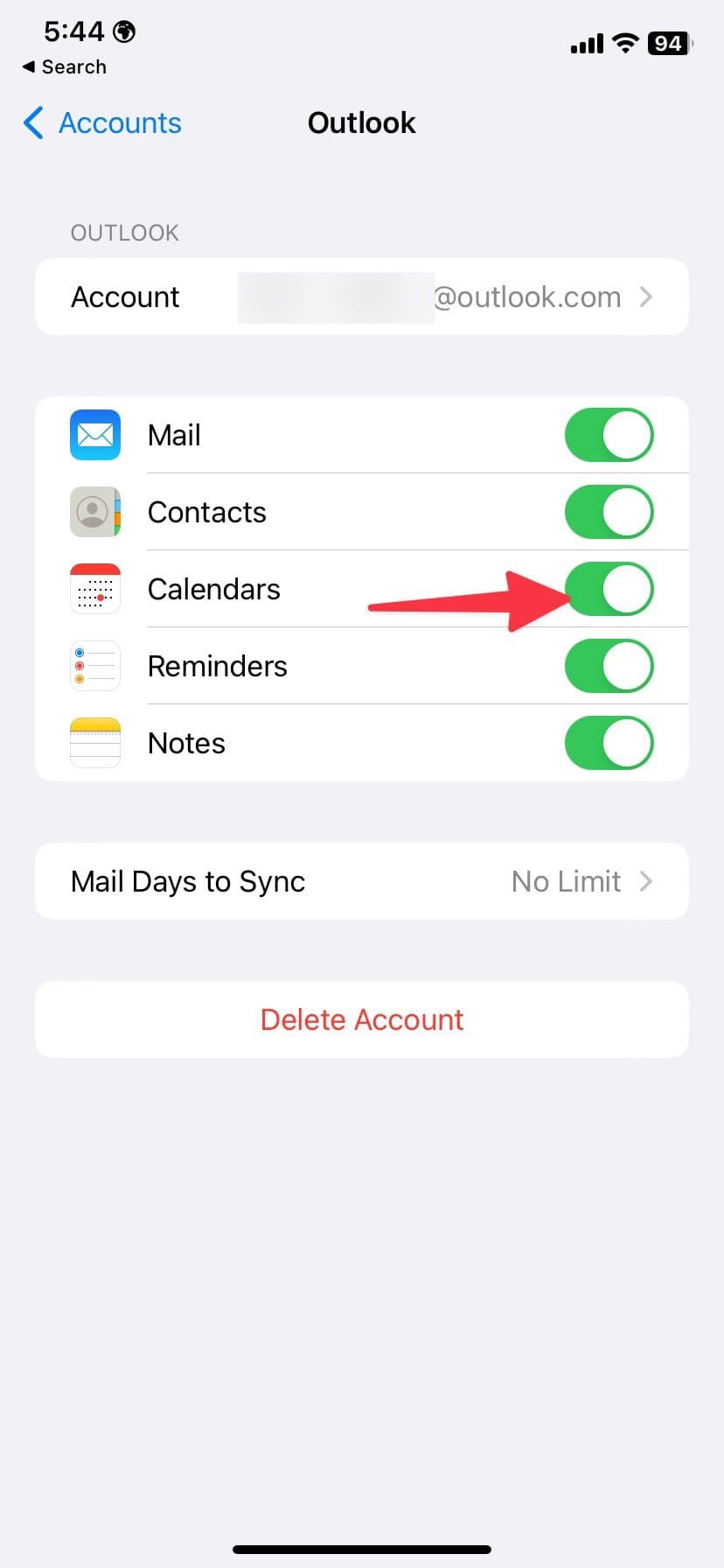 Ενεργοποίηση εναλλαγής ημερολογίου στο iPhone