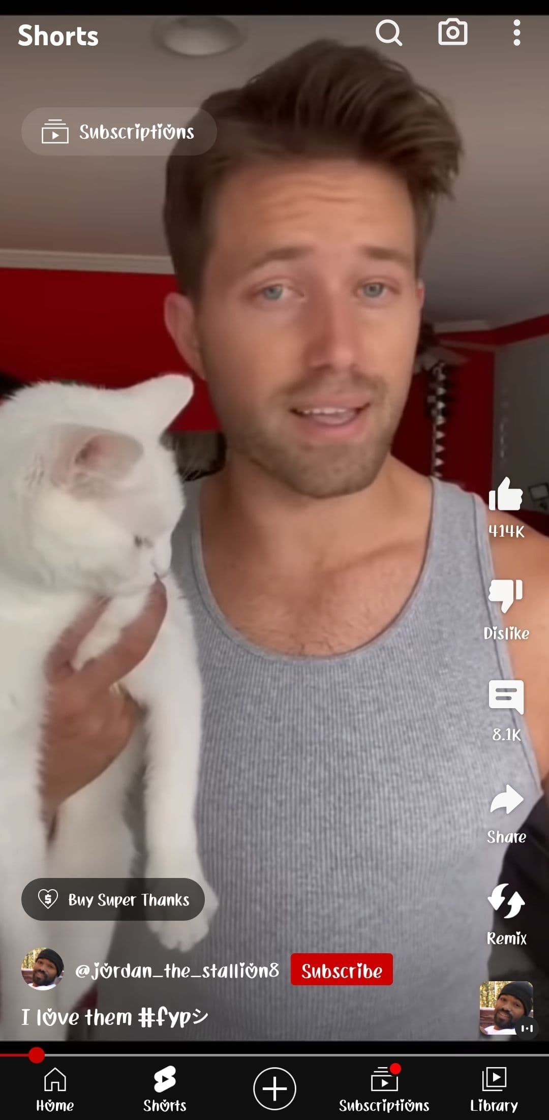 YouTube Shorts in the Android app