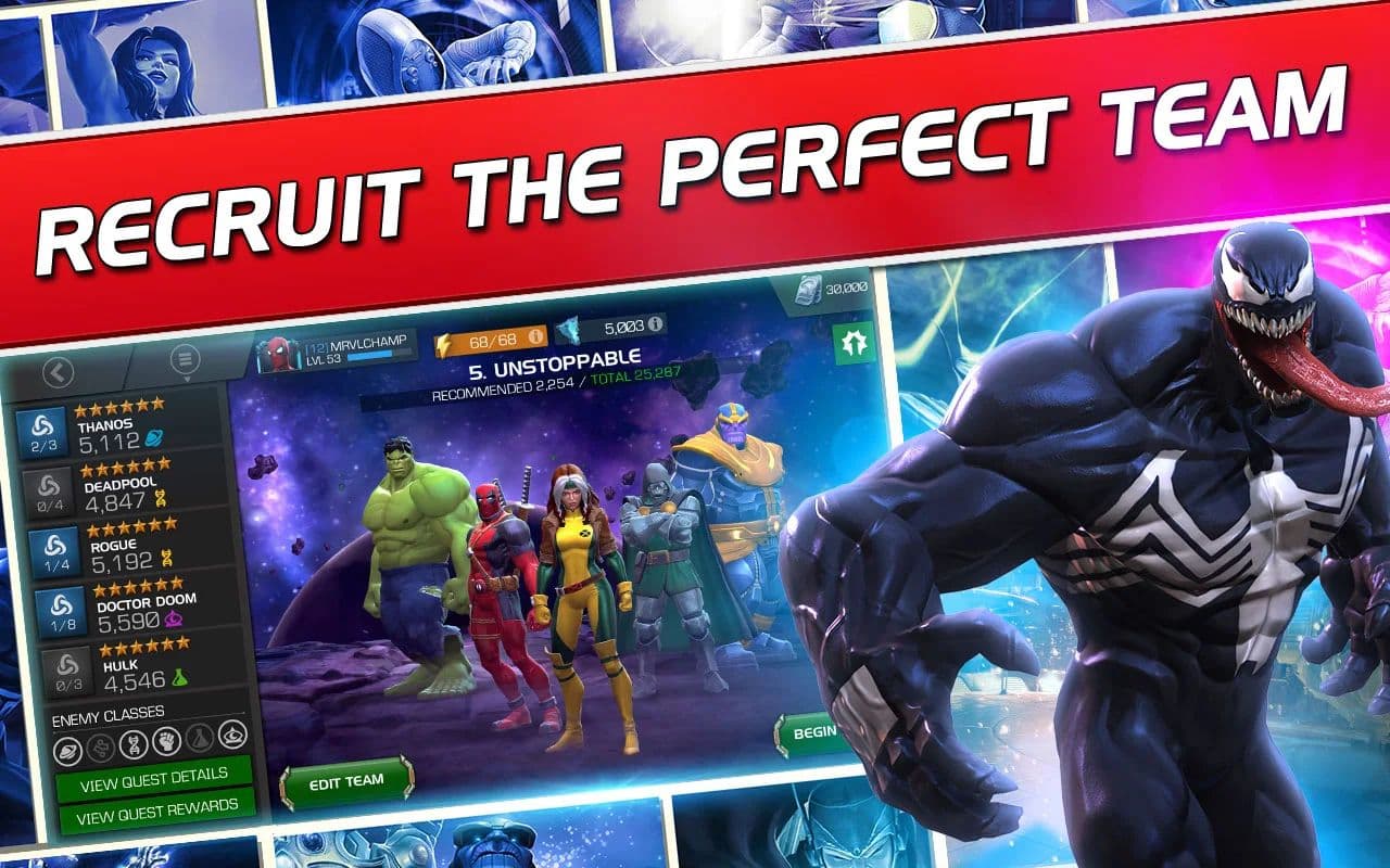 best-fighting-games-for-android-marvel-contest-of-champions-recruit-the-perfect-team