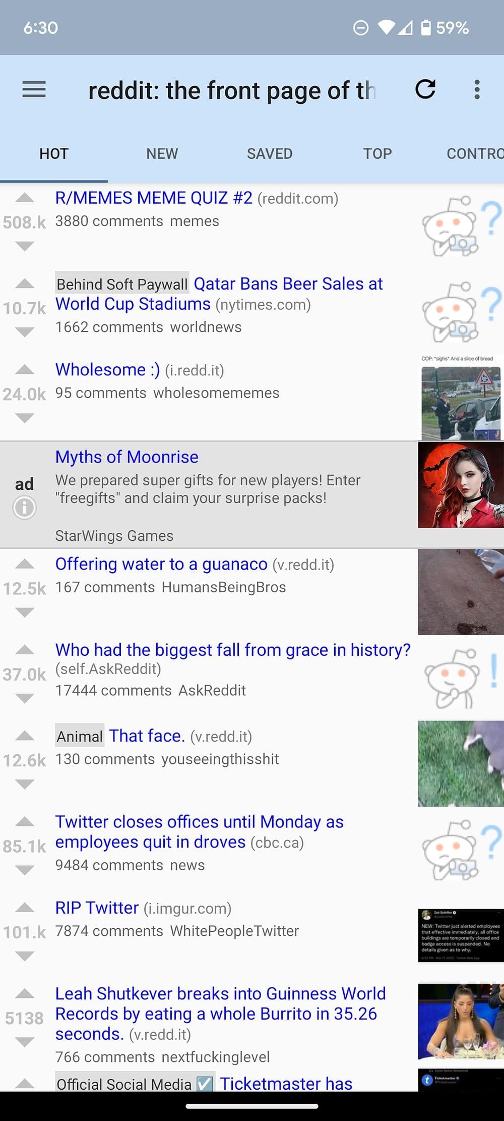 Το reddit είναι διασκεδαστική αρχική σελίδα