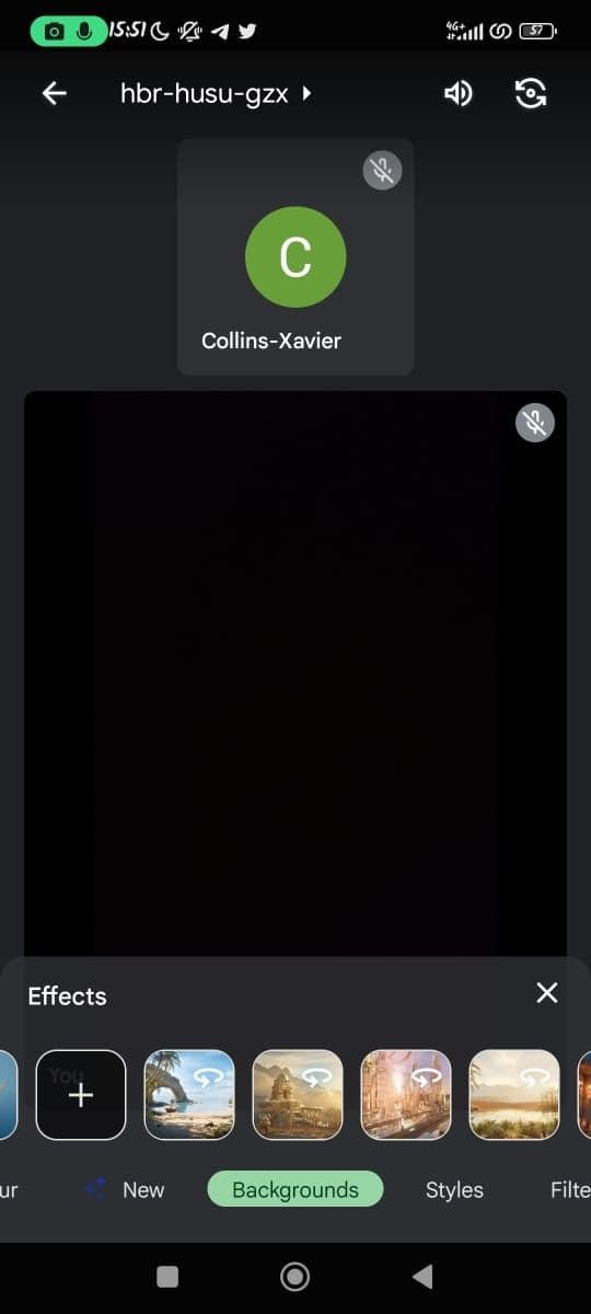 Οθόνη Google Meet Backgrounds