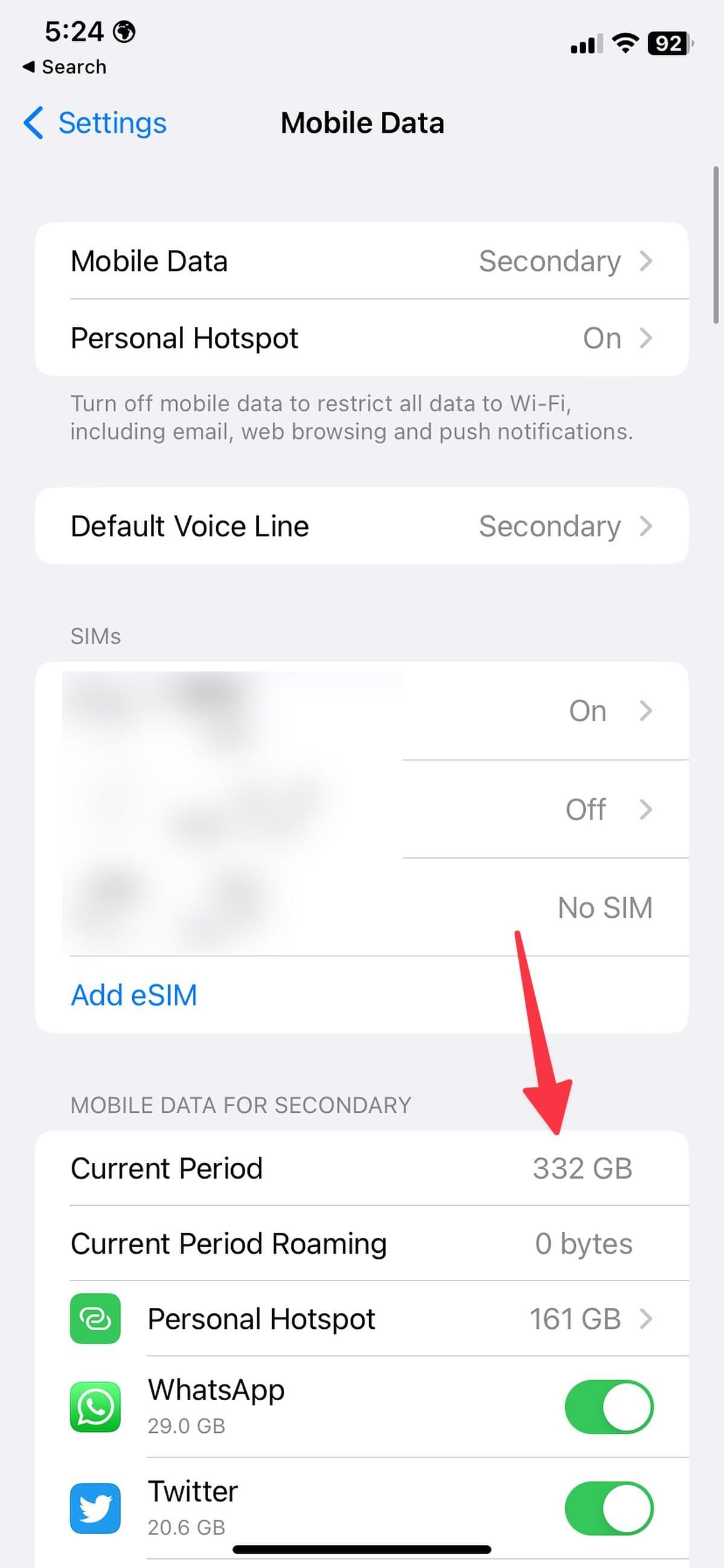 ελέγξτε την τρέχουσα περίοδο στο iPhone