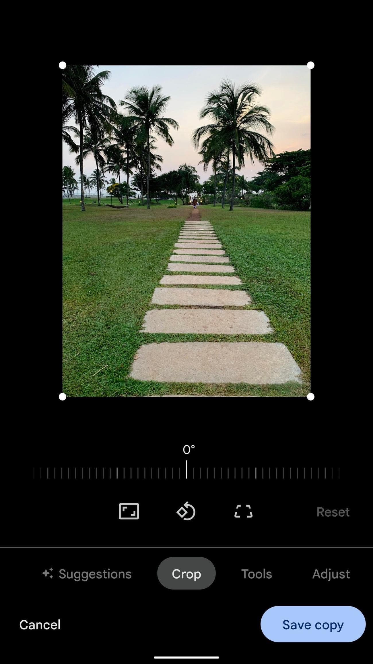 περιστροφή στις Φωτογραφίες Google