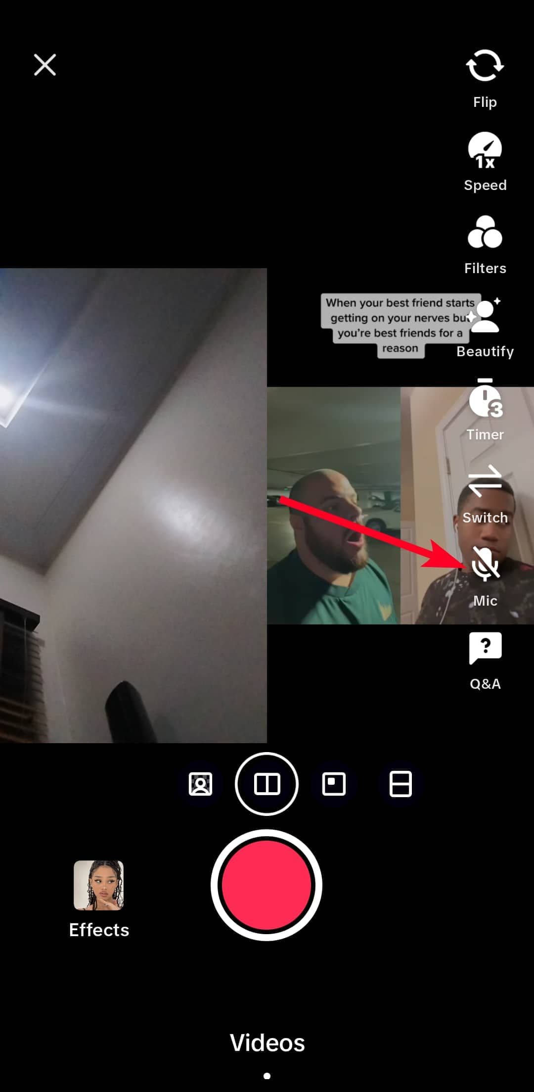 Duet mode on the TikTok mobile app