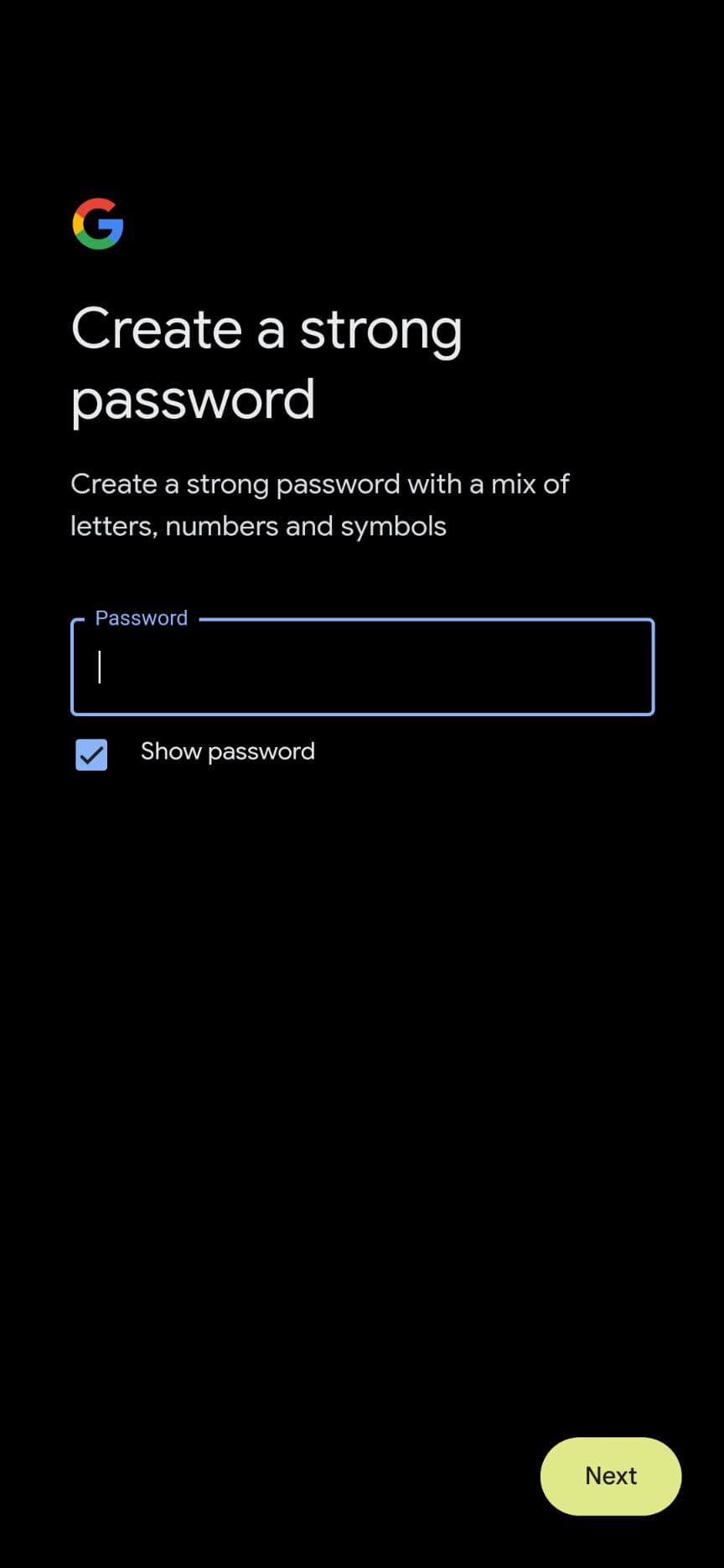 δημιουργήστε έναν ισχυρό κωδικό πρόσβασης στο Gmail