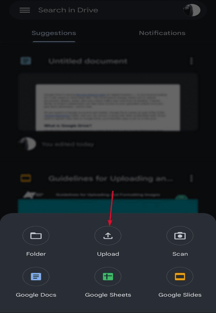Πατήστε Μεταφόρτωση για να ξεκινήσετε την αναζήτηση στα βίντεό σας.