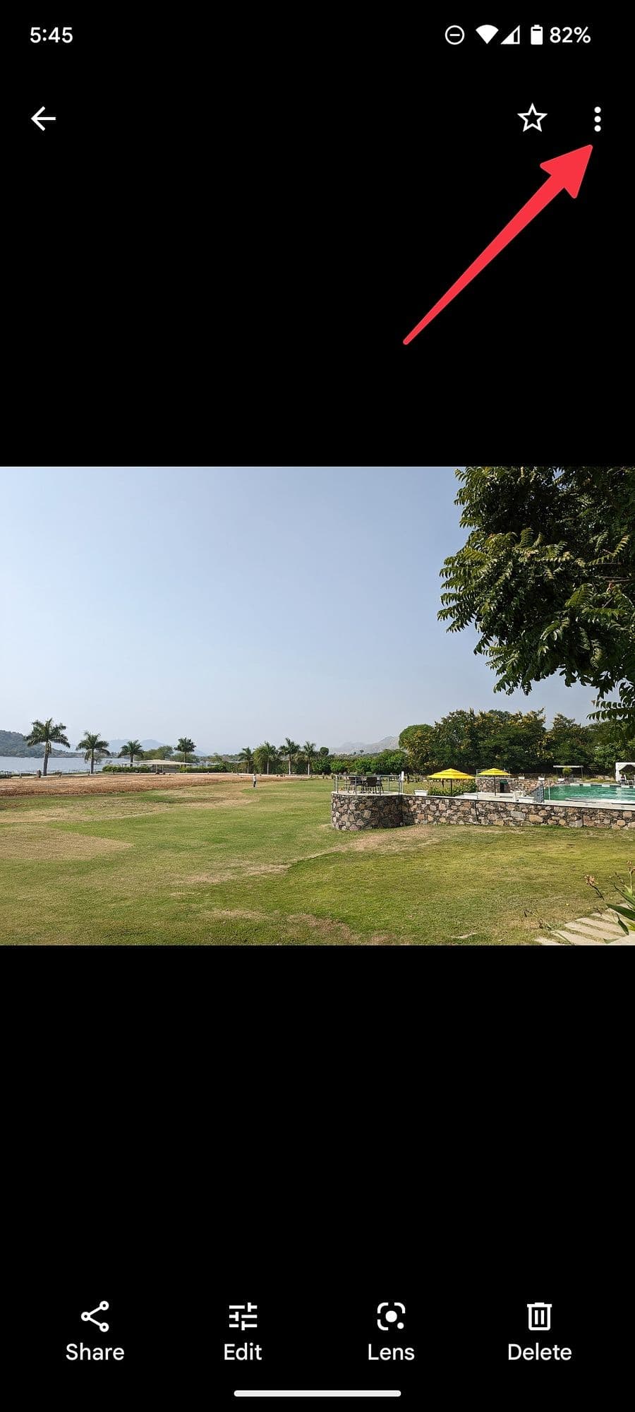 περισσότερο μενού στις Φωτογραφίες Google