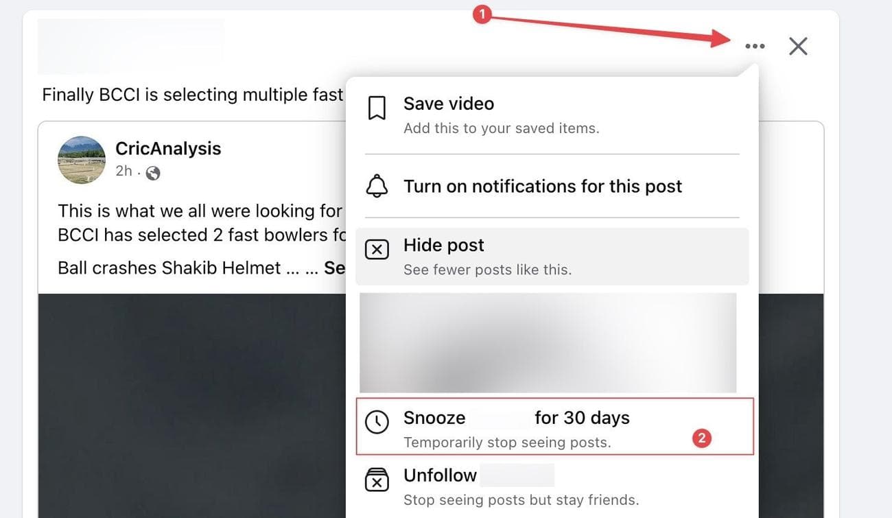 Στιγμιότυπο οθόνης που δείχνει περιεχόμενο μενού με τρεις κουκκίδες