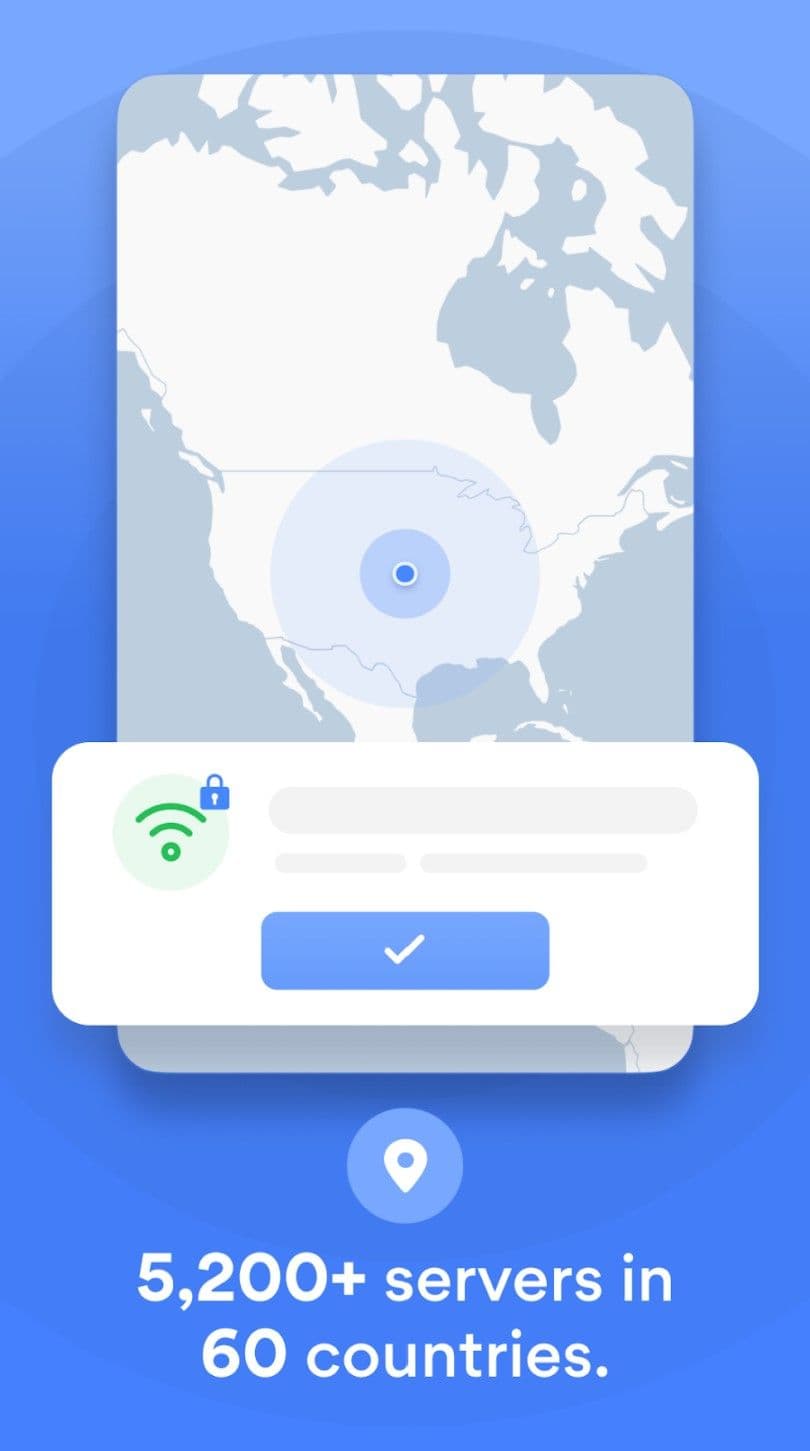 map of north america on a blue background