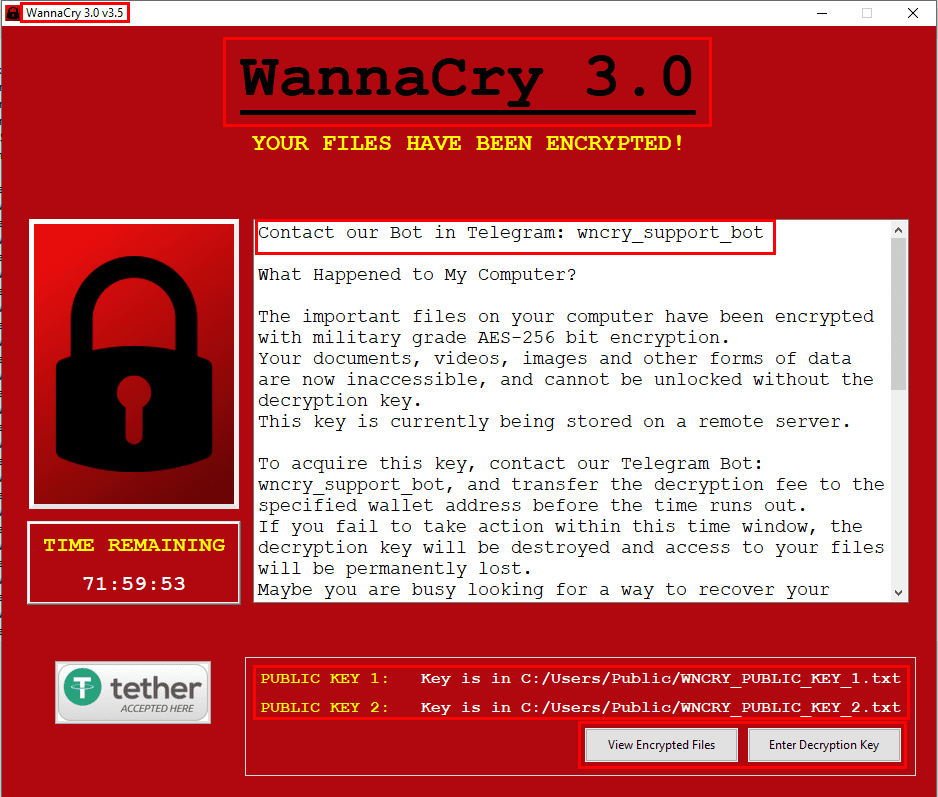 Η σημείωση ransomware που βασίζεται σε GUI