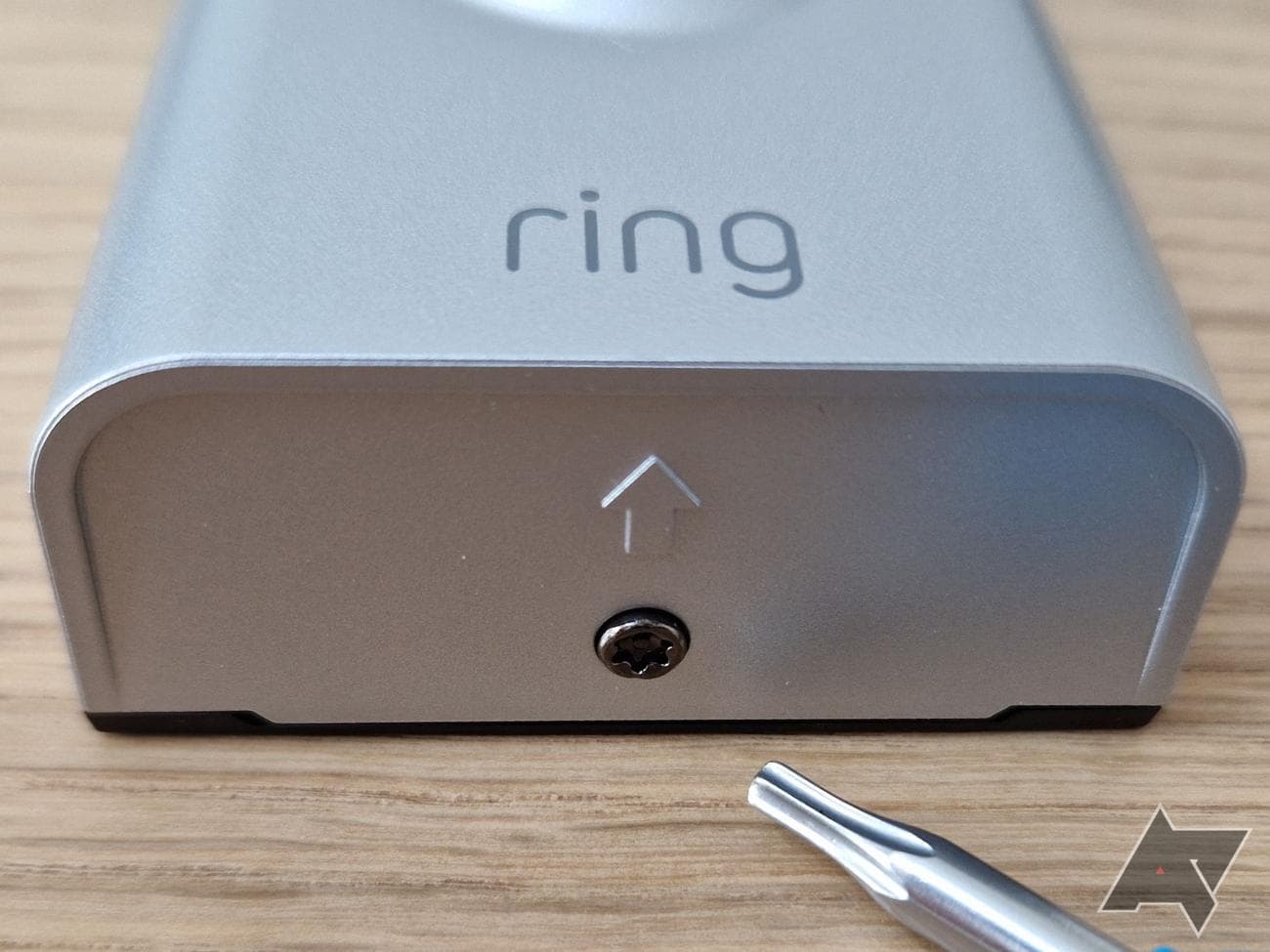 Ring Battery Doorbell Plus mount screw