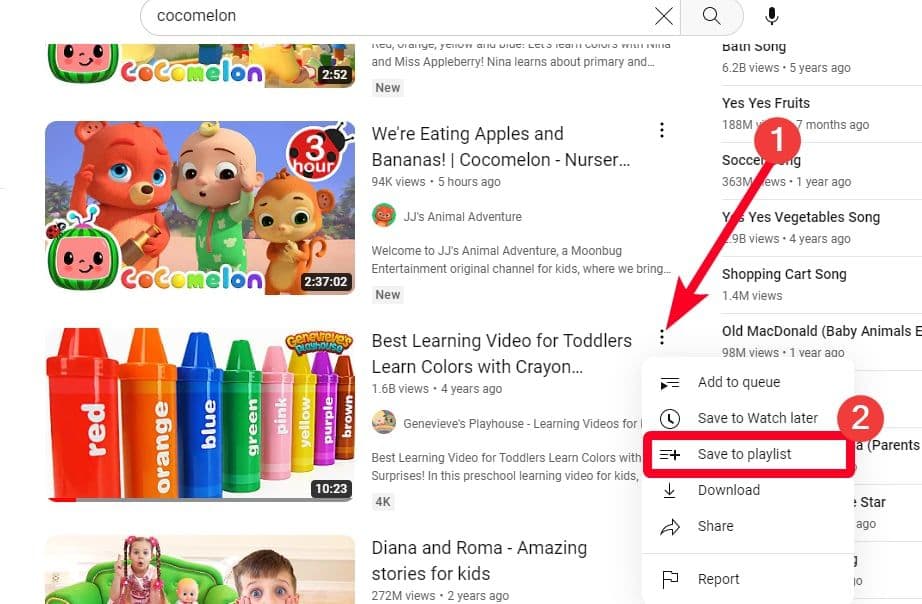Αποθήκευση βίντεο Made For Kids στη λίστα αναπαραγωγής YouTube