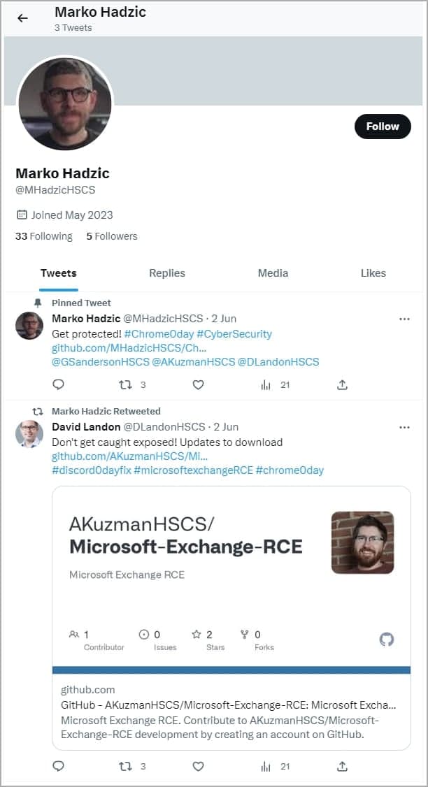 Ψεύτικος λογαριασμός Twitter