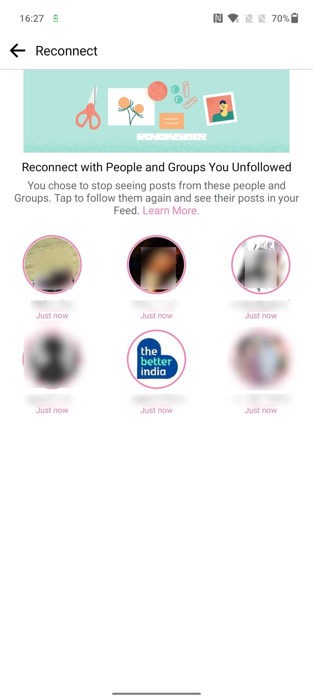 Το Facebook εμφανίζει όλα τα προφίλ που δεν έχουν ακολουθήσει