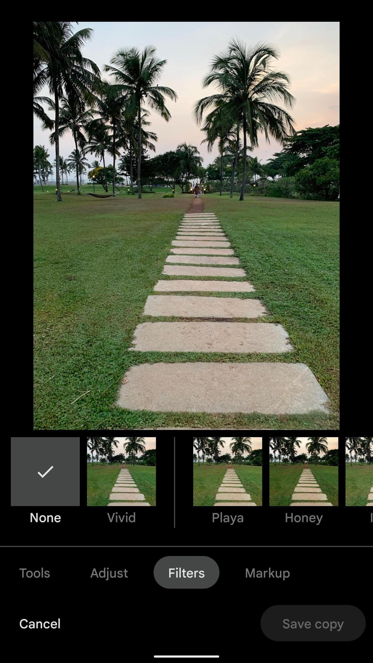 φίλτρα στις Φωτογραφίες Google