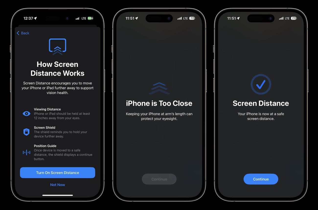 Η απόσταση οθόνης του iPhone στο iOS 17 προστατεύει τα μάτια σας, δείτε πώς λειτουργεί