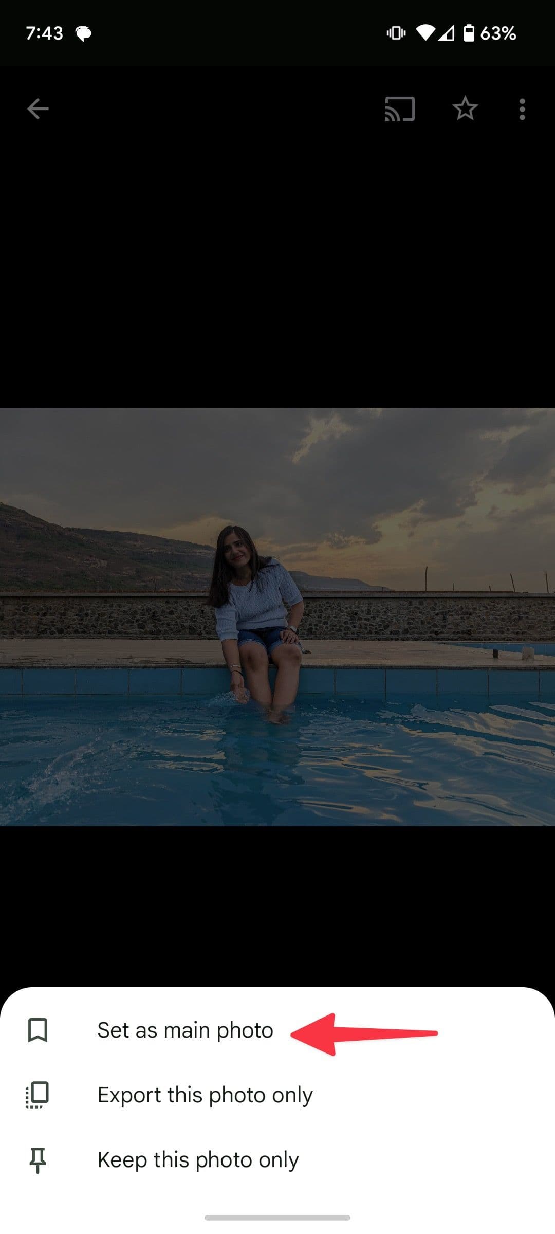 Ορισμός ως κύρια φωτογραφία στις Φωτογραφίες Google