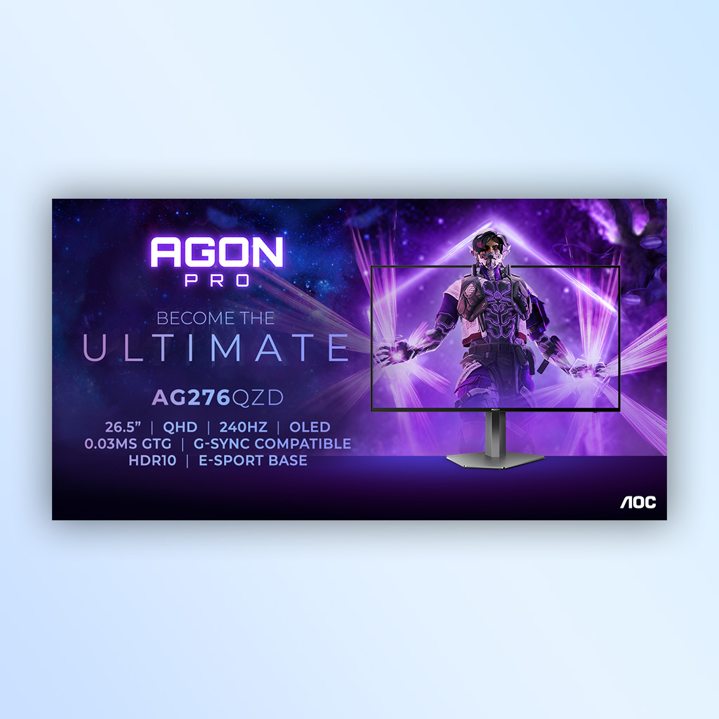 Η AGON by AOC παρουσιάζει την AGON PRO AG276QZD, μια νέα ανταγωνιστική gaming οθόνη 27 ιντσών με τεχνολογία OLED και ρυθμό ανανέωσης 240 Hz - Digitaltvinfo.gr