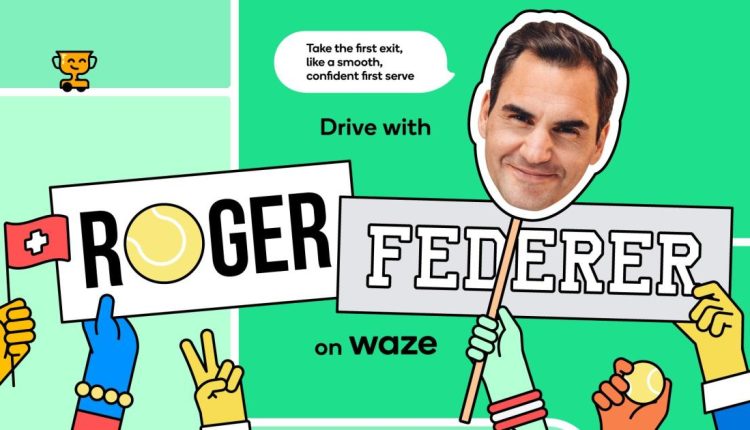 Ο Roger Federer μπορεί τώρα να σας καθοδηγήσει στο Waze σε τρεις γλώσσες