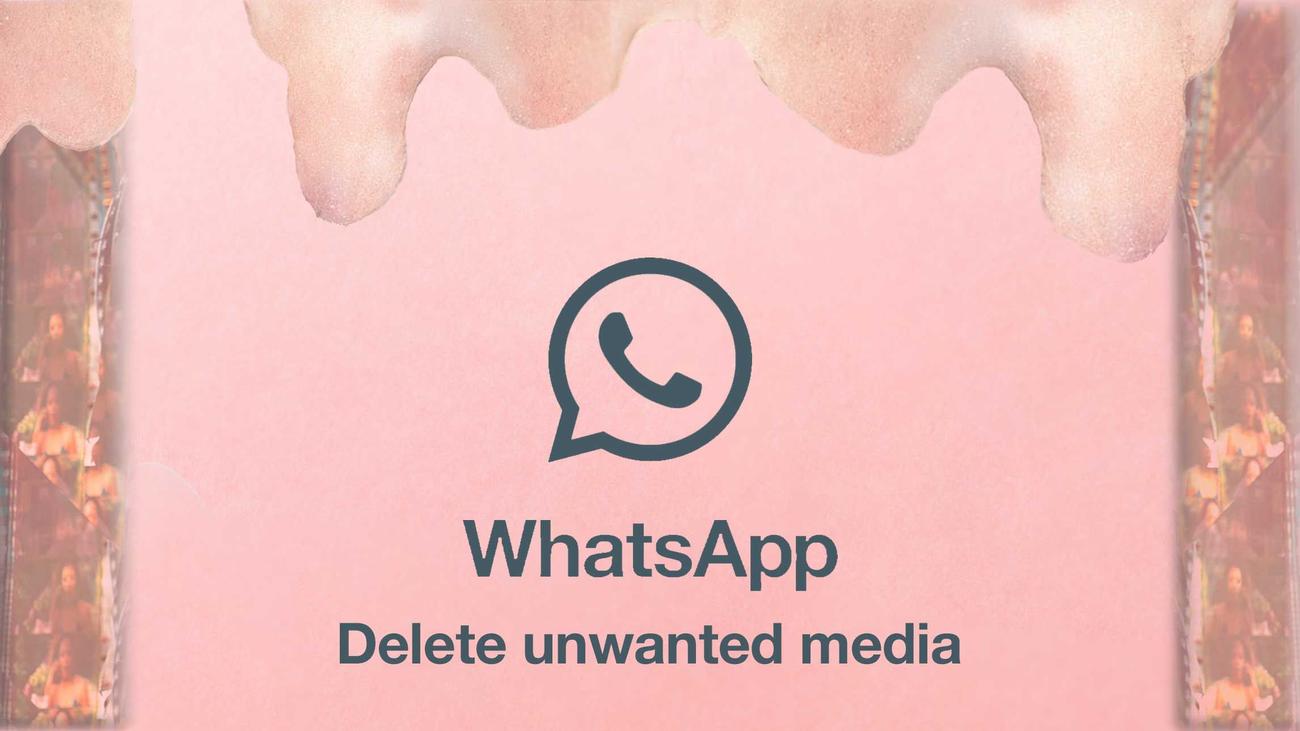 Pink illustration with bubbles seeping from the top edge and distorted film on each vertical edge. Text says 