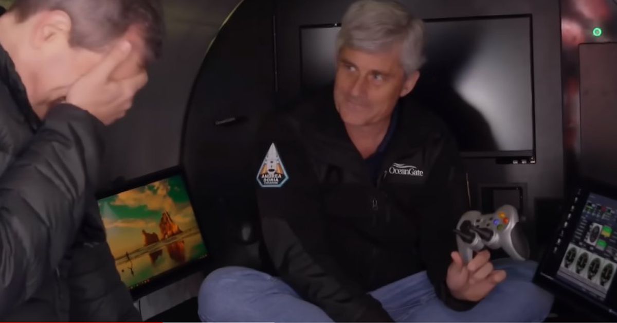 Σκάφος περιήγησης με υποβρύχιο Titanic που διευθύνεται από ελεγκτή βιντεοπαιχνιδιών
