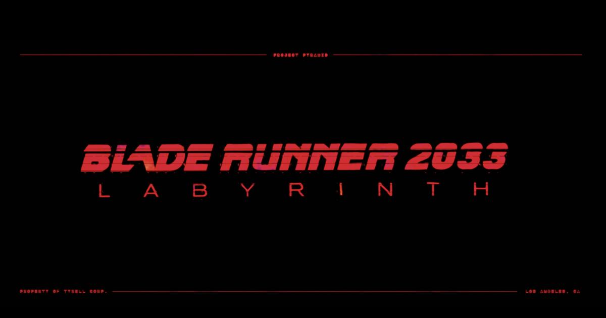Το "Blade Runner 2033: Labyrinth" είναι ένα νέο παιχνίδι που διαδραματίζεται μεταξύ των δύο ταινιών
