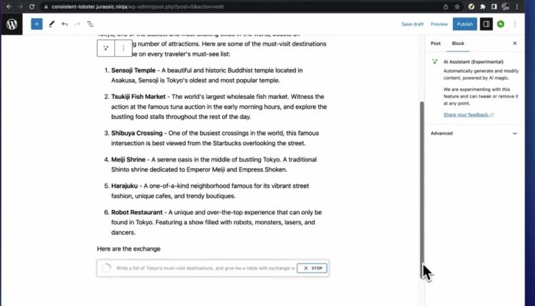Το WordPress έχει ένα νέο εργαλείο AI που θα γράφει αναρτήσεις ιστολογίου για εσάς
