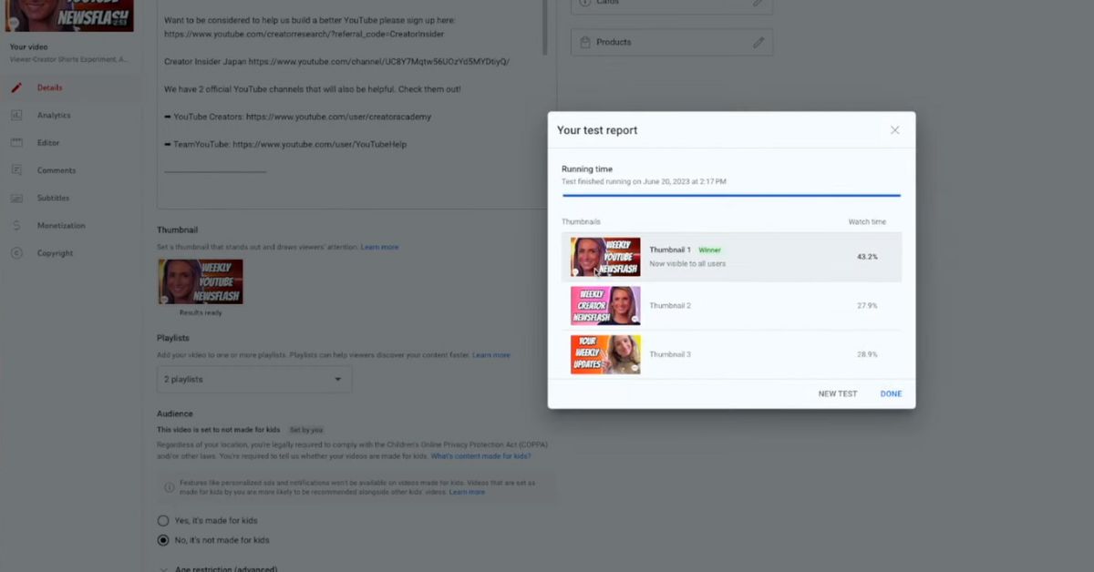 Το YouTube διευκολύνει τους δημιουργούς να επιλέξουν αυτήν την τέλεια μικρογραφία

