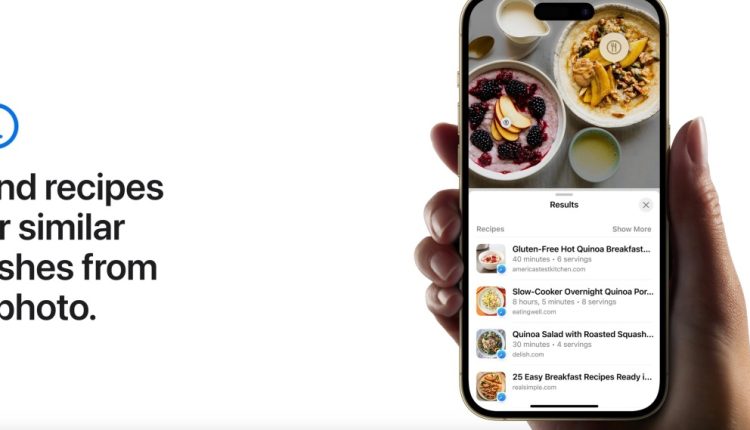 Το iOS 17 μπορεί να προτείνει συνταγές για παρόμοια πιάτα από μια φωτογραφία στο iPhone σας
