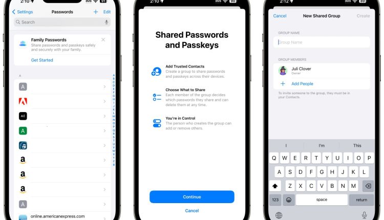 Το iOS 17 σάς επιτρέπει να μοιράζεστε τους κωδικούς πρόσβασης iCloud Keychain με φίλους και οικογένεια