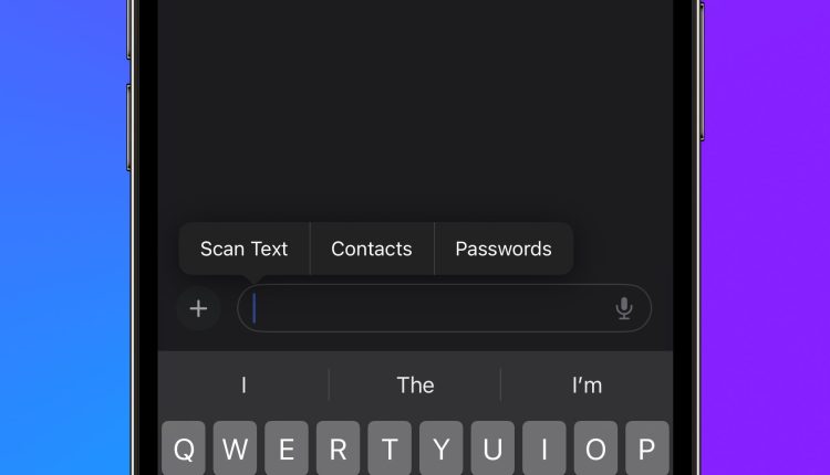 Το iOS 17 σας επιτρέπει να εισάγετε επαφές και κωδικούς πρόσβασης σε οποιοδήποτε πεδίο κειμένου