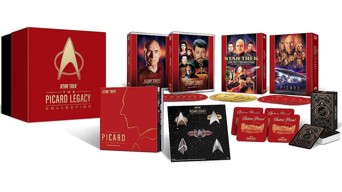 Το τεράστιο σετ Blu-Ray Box Star Trek συλλέγει κάθε εμφάνιση Picard
