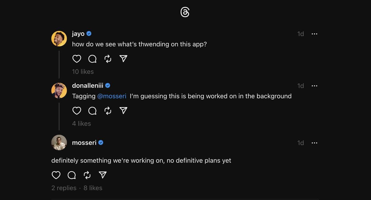 Τάσεις ενότητας για νήματα