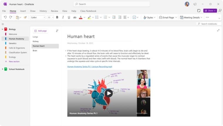 microsoft onenote stream