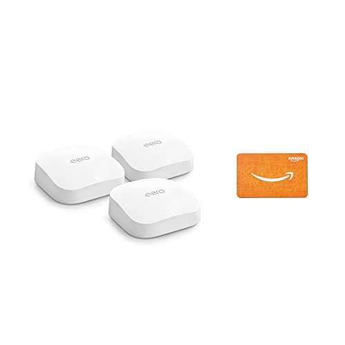 Σύστημα Amazon eero Pro 6E (συσκευασία 3) με δωροκάρτα 100 $ Amazon.com