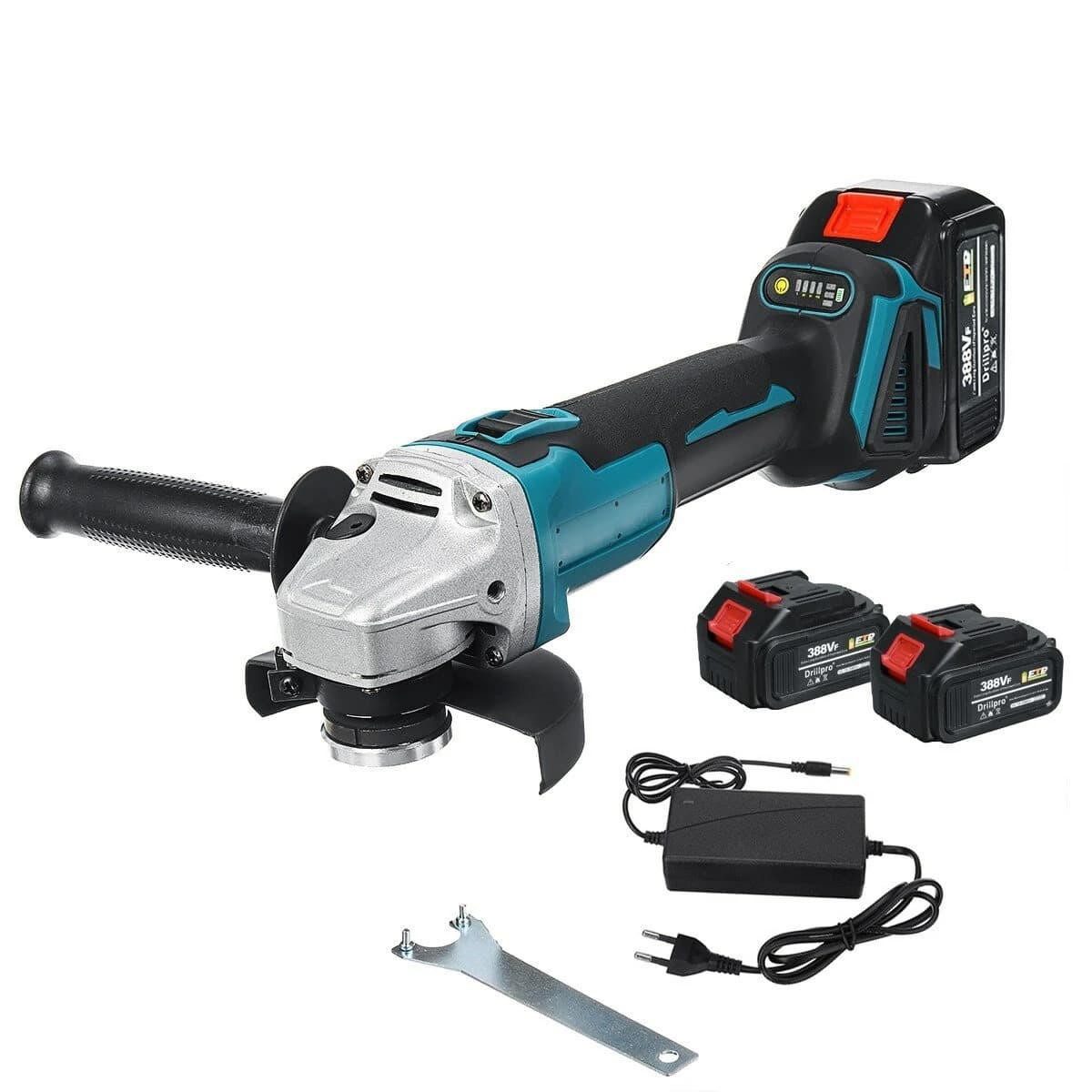 [#Ιστορικό_χαμηλό] Γωνιακός τροχός μπαταρίας της DrillPro, με brushless μοτέρ 1500W, και ΔΥΟ μπαταρίες στα 50.9€ από Τσεχία!