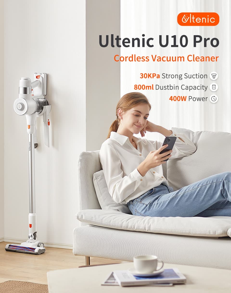 Ultenic U10 Pro : ΠΑΝΙΣΧΥΡΗ και ΠΑΜΦΘΗΝΗ, η σκούπα της Ultenic τελειώνει τη συζήτηση "αξίζει να πάρω ασύρματη σκούπα;"