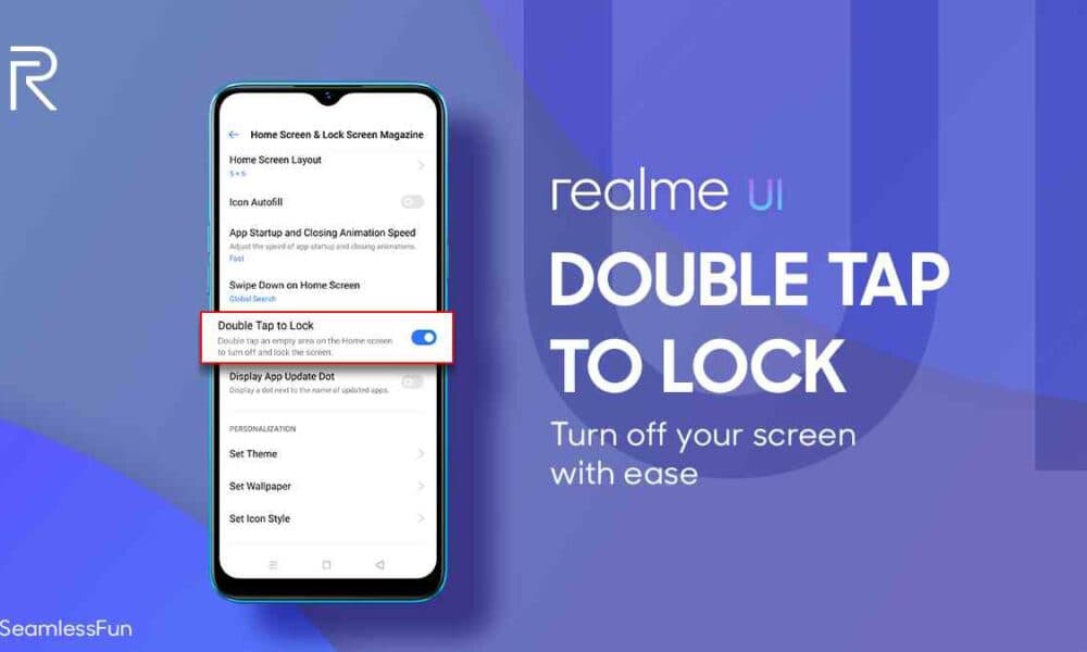 Πώς να ενεργοποιήσετε το Double Tap to Lock Screen στο Realme UI
