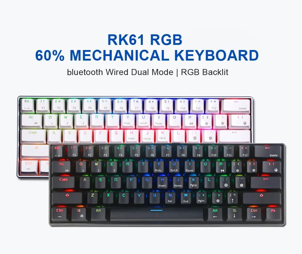 Royal Kludge RK61 : Ασύρματο, μηχανικό, RGB πληκτρολόγιο με βολικό μέγεθος, και ακόμα πιο βολική τιμή.