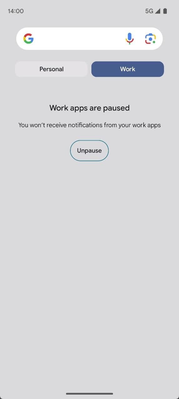 Προφίλ εργασίας Android 14