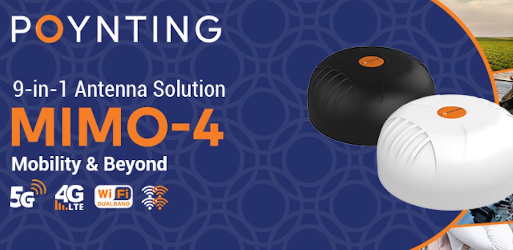 MIMO-4 της Poynting Antennas: Η απόλυτη κεραία για μεταφορές και IoT/M2M