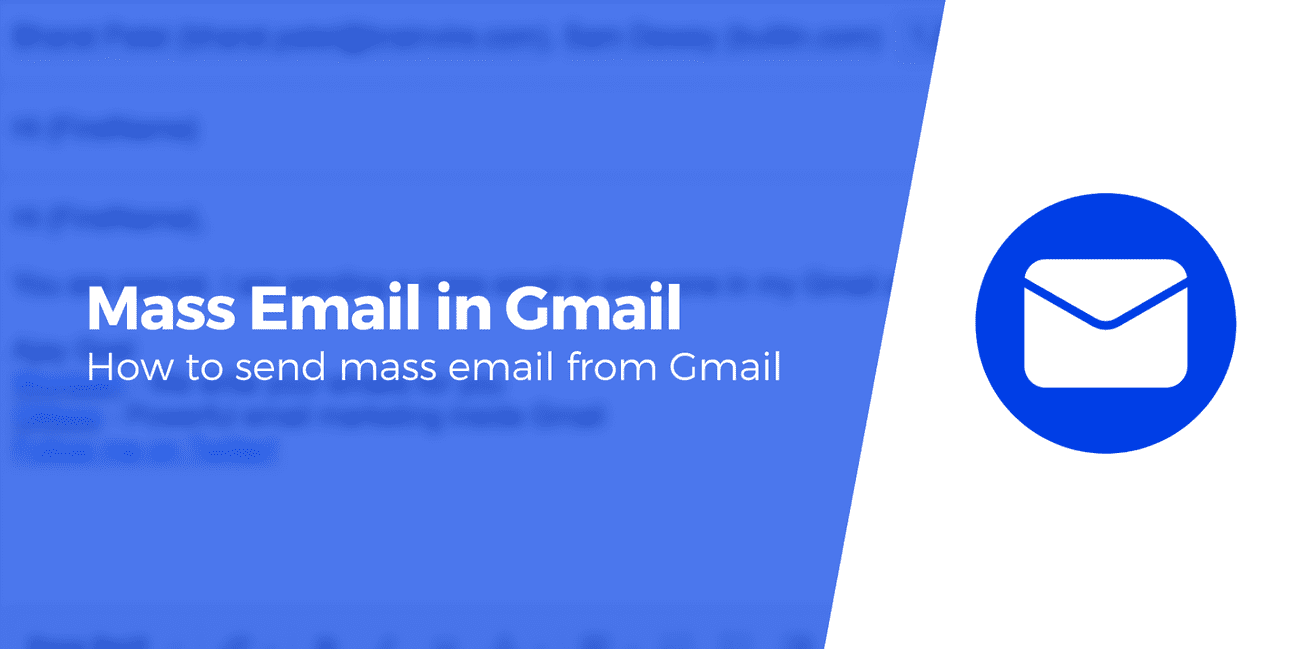 Mass email in gmail